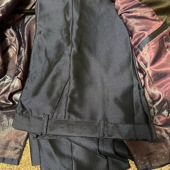 Boys 3 piece navy summer suit. Blazer, vest and pants. Purchased on Amazon. - Picture 3 of 4